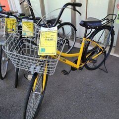 ★店頭にて試乗可★ J7823　ASAHI　アサヒサイクル　シティサイクル　メガトランス 276-L　イエロー　27インチ　６段変速　簡易クリーニング済　【リユースのサカイ柏店】　 中古自転車 　流山市 中古自転車 松戸市 中古自転車 我孫子市 中古自転車 船橋市 中古自転車 守谷市 中古自転車 取手市 中古自転車　