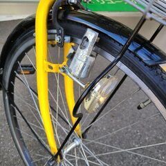 ★店頭にて試乗可★ J7823　ASAHI　アサヒサイクル　シティサイクル　メガトランス 276-L　イエロー　27インチ　６段変速　簡易クリーニング済　【リユースのサカイ柏店】　 中古自転車 　流山市 中古自転車 松戸市 中古自転車 我孫子市 中古自転車 船橋市 中古自転車 守谷市 中古自転車 取手市 中古自転車　