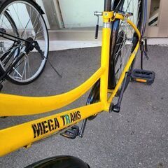 ★店頭にて試乗可★ J7823　ASAHI　アサヒサイクル　シティサイクル　メガトランス 276-L　イエロー　27インチ　６段変速　簡易クリーニング済　【リユースのサカイ柏店】　 中古自転車 　流山市 中古自転車 松戸市 中古自転車 我孫子市 中古自転車 船橋市 中古自転車 守谷市 中古自転車 取手市 中古自転車　