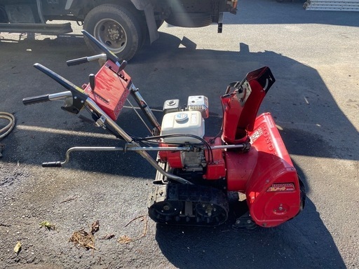 ホンダ HS55 除雪機始動、オーガ回転、走行確認