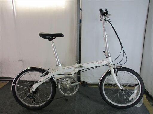 D817　★　25800円★　折りたたみ中古自転車　DAHON　Route【20インチ　白 　アルミフレーム】