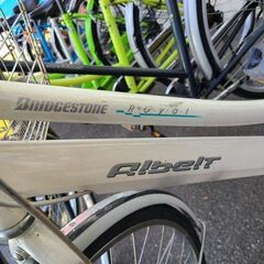 ★店頭にて試乗可★ J7825　ASAHI　アサヒサイクル　シティサイクル　ブリヂストン　通学アルベルト L型　ホワイト　27インチ　3段変速　オートライト　簡易クリーニング済　【リユースのサカイ柏店】　 中古自転車 　流山市 中古自転車 松戸市 中古自転車 我孫子市 中古自転車 船橋市 中古自転車 守谷市 中古自転車 取手市 中古自転車　参考価格88,000円