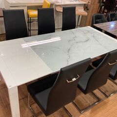 【愛品館 市原店】ニトリ｜伸長式ダイニング7点セット