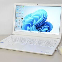 中古良品ノートパソコン 東芝 P1-E4JN-EW Windows11+office 爆速 