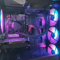 格安 水冷ゲーミングPC GTX 1050Ti Core i5 新品SSD ガラスケース 即 