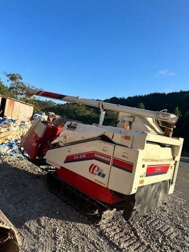 ヤンマーコンバイン 3条刈 CA215 ヤンマー コンバイン CA215 3条刈