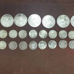 【美品～極美品】1964年東京五輪記念1000円銀貨×7枚　100円銀貨21枚