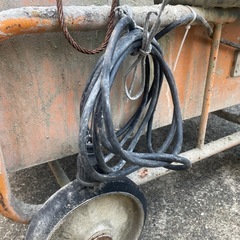 コンクリートミキサー 中古品 動作確認済み MEIHO 左官 モルタルミキサー 電動 車輪付き 