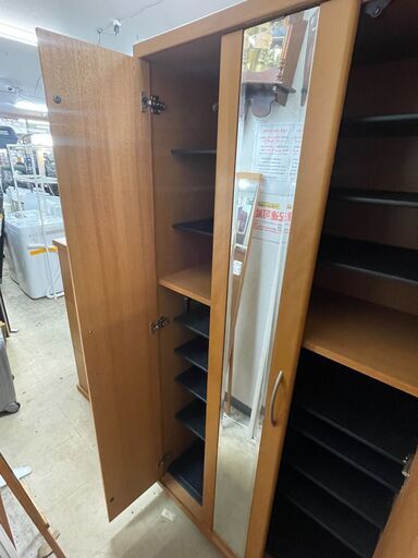 リサイクルショップどりーむ荒田店 No13473 下駄箱　靴棚　シューズラック　大型　オシャレ　たくさん収納可能♪