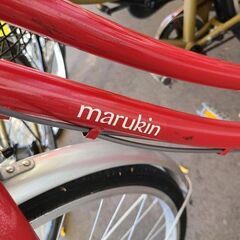 ★店頭にて試乗可★ J7831　marukin　マルキン　シティサイクル　レイニーホーム　レッド　26インチ　6段変速　オートライト　簡易クリーニング済　【リユースのサカイ柏店】　 中古自転車 　流山市 中古自転車 松戸市 中古自転車 我孫子市 中古自転車 船橋市 中古自転車 守谷市 中古自転車 取手市 中古自転車　