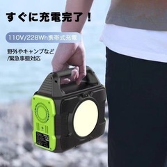 新品・未使用【ポータブル電源 大容量・純正弦波】288Wh/80000mAh