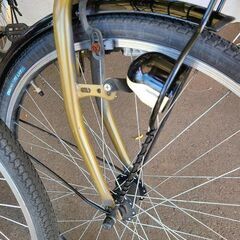 ★店頭にて試乗可★ J7832　ASAHI　アサヒサイクル　シティサイクル　サブクルーBAA-L　カーキ　26インチ　6段変速　オートライト　簡易クリーニング済　【リユースのサカイ柏店】　 中古自転車 　流山市 中古自転車 松戸市 中古自転車 我孫子市 中古自転車 船橋市 中古自転車 守谷市 中古自転車 取手市 中古自転車　