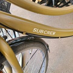 ★店頭にて試乗可★ J7832　ASAHI　アサヒサイクル　シティサイクル　サブクルーBAA-L　カーキ　26インチ　6段変速　オートライト　簡易クリーニング済　【リユースのサカイ柏店】　 中古自転車 　流山市 中古自転車 松戸市 中古自転車 我孫子市 中古自転車 船橋市 中古自転車 守谷市 中古自転車 取手市 中古自転車　