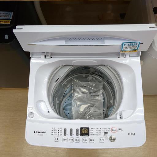 Hisense◇全自動洗濯機◇5.5㎏◇HW-E5503◇2021年製◇ホワイト