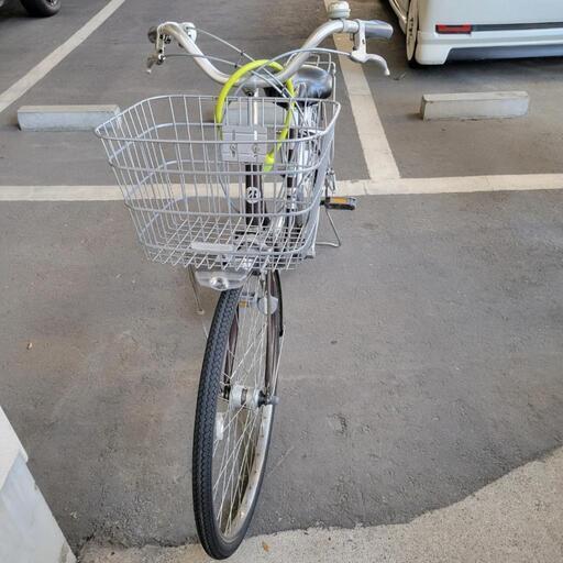 自転車 ブリヂストン　ママチャリ 26インチ 茶色メタリック