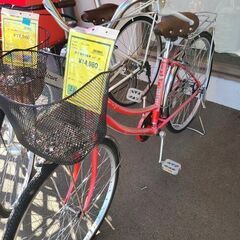 ☆店頭にて試乗可☆ J7835 シティサイクル Fromage ピンク 26インチ