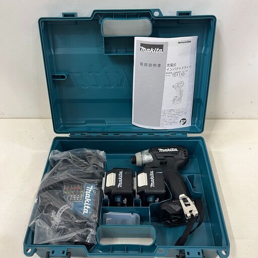 【極美品】マキタ makita 10.8V 充電式インパクトドライバ TD111DSMXB バッテリー2個 充電器 専用ケースセット