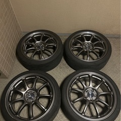 エンケイ PF09 8J pcd100 オフセット＋45 18インチ 5h gr86タイヤセット エンケイ PF09 8J pcd100 オフセット＋45 18インチ 5h gr86タイヤセット