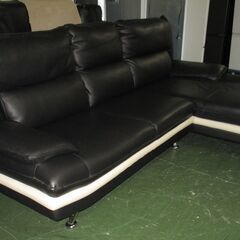 R201 千代田家具 人気 カウチソファ、本革 コーナーソファ、幅230cm 