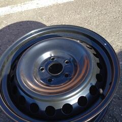 タイトル: 新品未使用、鉄ホイール＆ホイールカバー＆ナット一式セット