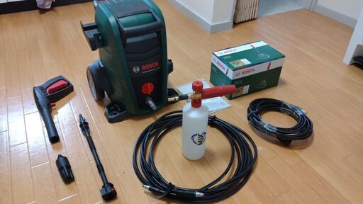 ボッシュ(BOSCH)高圧洗浄機セット 1500W 最大許容圧力12MPa＋MJJC 泡洗車 フォームガン