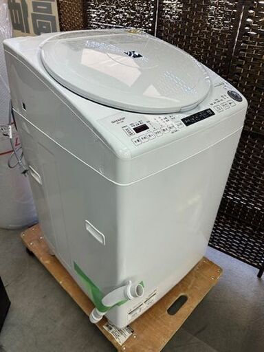 2021年製  SHARP　全自動電気洗濯機　ES-TX8E-W■8kg
