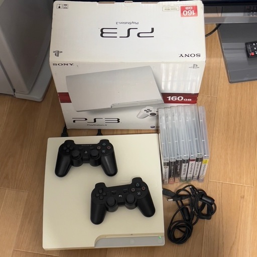 PS3 コントローラー2台付き ゲームソフト7枚付き