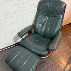 引き取りのみEKORNES リクライニングチェア オットマンセット