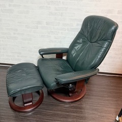 引き取りのみEKORNES リクライニングチェア オットマンセット