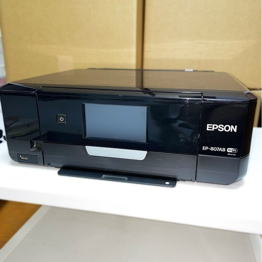 EPSON プリンター（プリンター台/替えインク/印刷紙 付き）