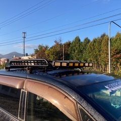 デリカ D5ルーフレール＆ラック＆LEDセット