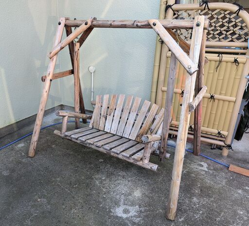 木製ブランコ、中古