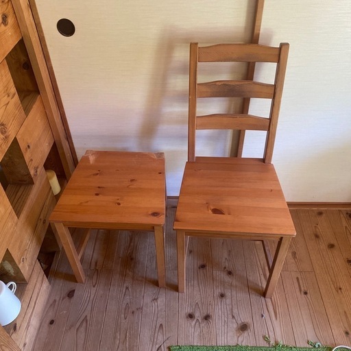 IKEA イケア木製チェア家具北欧風ペアダイニングチェア椅子