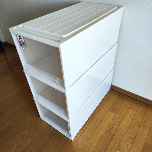 カラーボックス DCM頑丈な引き出し収納ケース 深型ワイド 定価3278円 3個