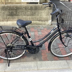 J050☆サビ等使用感有り☆軽快自転車☆NA2☆6段変速☆ダイナモ☆26インチ