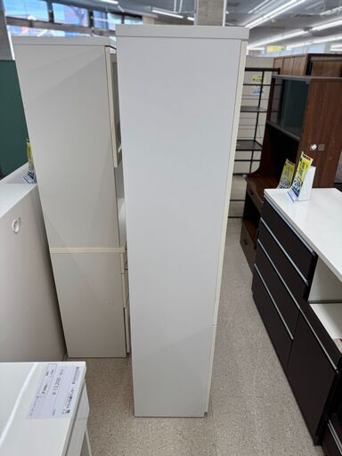 ☆ジモティ割あり☆ 食器棚 白 H179×D40×W79.3 クリーニング済み  