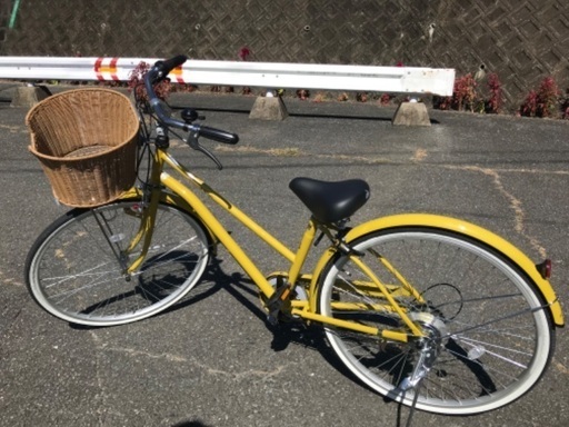 1時間しか乗ってない26インチ新品！可愛いです！
