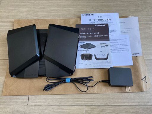 《超高速　ルーター》　Wi-Fi6　4804+1147Mbps　Nighthawk AX6000　RAX120　中古品