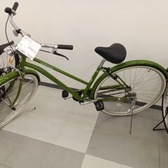 ☆ジモティ割あり☆ 自転車 ギア付き 26インチ クリーム×ブラウン