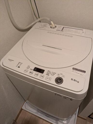 シャープ 全自動洗濯機 ホワイト系 ES-GE5F