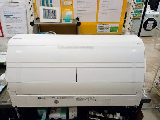 希少な大容量モデルパナソニック Panasonic 2018年製 5.6kwルームエアコン CS-X568C2-W Eolia(エオリア)  18畳・単相200V クリスタルホワイト3738
