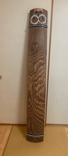 高級 箏 13弦 くり甲 綾杉彫 蒔絵  九頭龍