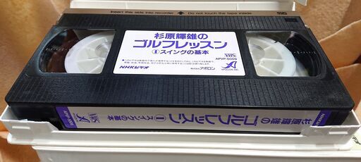 山口市、ビデオテープ【NHK杉原輝雄ゴルフレッスン全6巻】￥6000美品