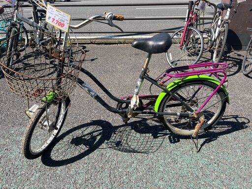 リサイクルショップどりーむ天保山店　No1427　自転車　20インチ　6段ギア付き　LEDオートライト付き　ベル付き