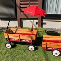 Radio Flyer ラジオフライヤー スチール ＆ ウッド ATW 木枠付 ワゴン アウトドア  子どもお出かけ キャンプ キッズ