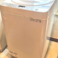 2021年製★SHARP 7kg 洗濯機 【ES-GE7E-W】 標準設置対応付】シャープ全自動洗濯機 7.0kg ホワイト系ES-GE7E