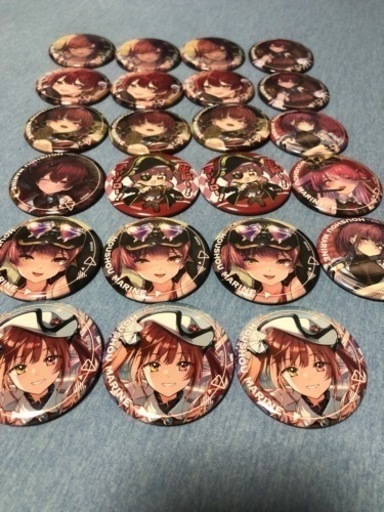 ホロライブ　宝鐘マリン　缶バッジ