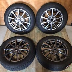 155/65R14 スタッドレスタイヤ・ホイールセット 中古タイヤお安くお 