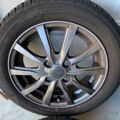 ☆九部山・美品☆　GRASS　14インチ　4.5J　PCD100 4穴　ET約45　ハブ径約67　YOKOHAMA　アイスガード　ig50　155/65R14　2018年　軽自動車等に！