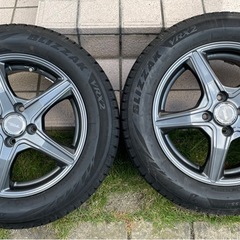 ⭐️シーズン到来‼︎ヤリスで使用スタッドレスVRX2社外ホイール4本セット 美品⭐️⭐️